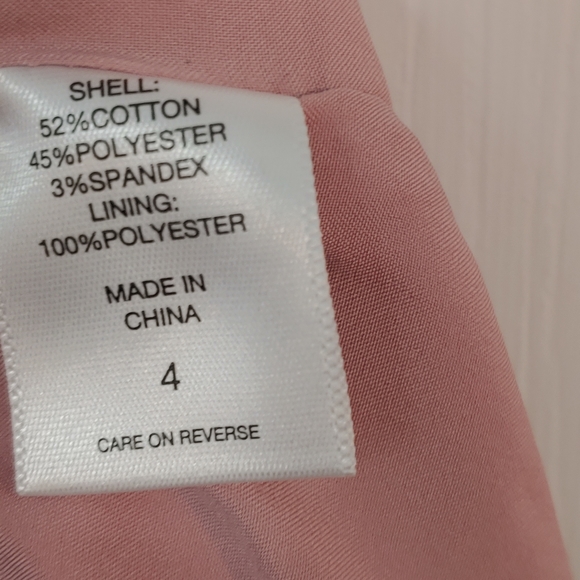 7TH Avenue Design Studio NY & CO Women's Blush Pink High Low Frill Skirt Size 4 - Picture 6 of 7